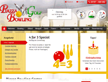 Tablet Screenshot of piazza-bowling.de
